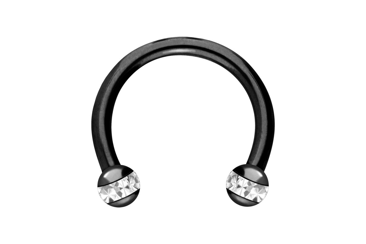 Chirurgenstahl Hufeisenring EPOXY-RING-KUGELN